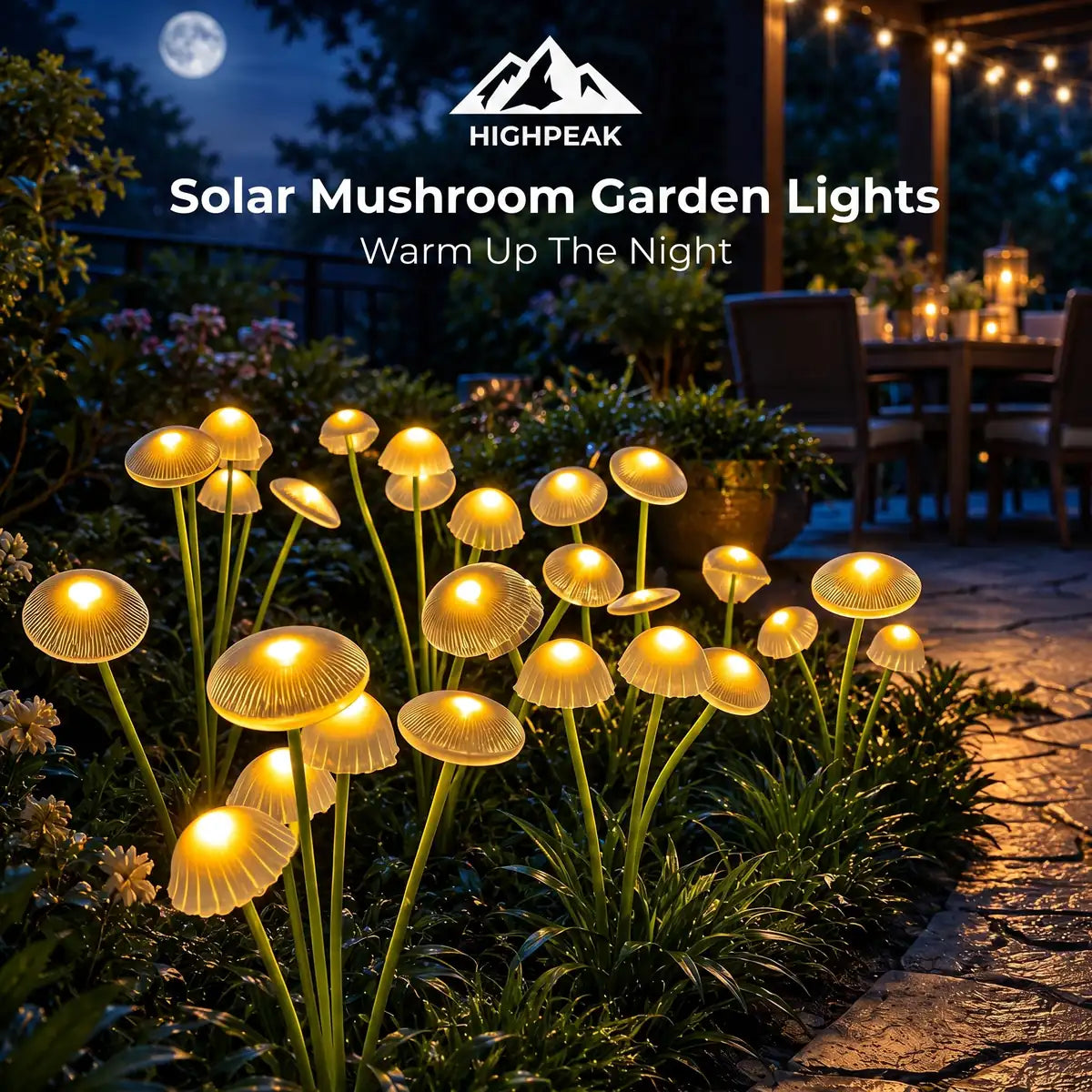 Solar Mushroom Garden Lights