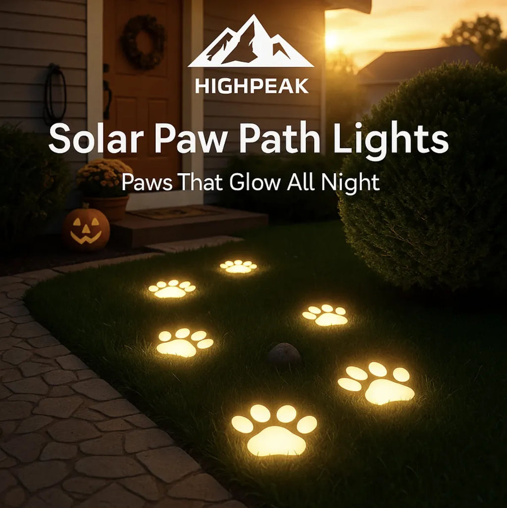 Solar Paw Path Lights