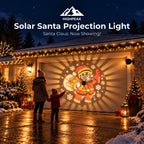 Solar Santa Projection Light