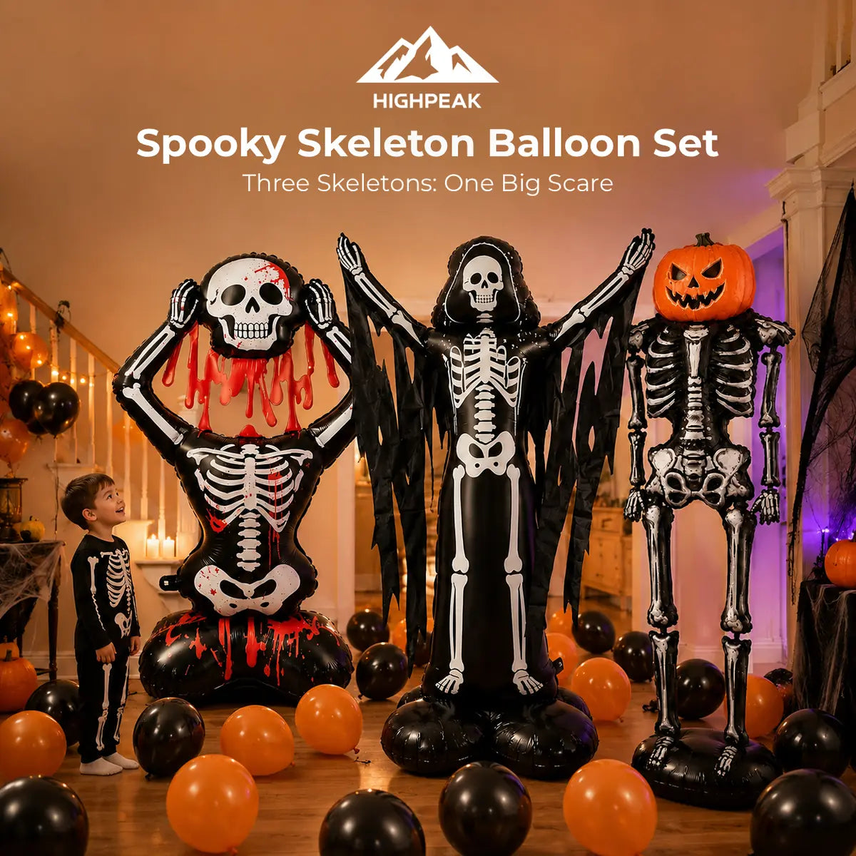 Spooky Skeleton Balloon Set