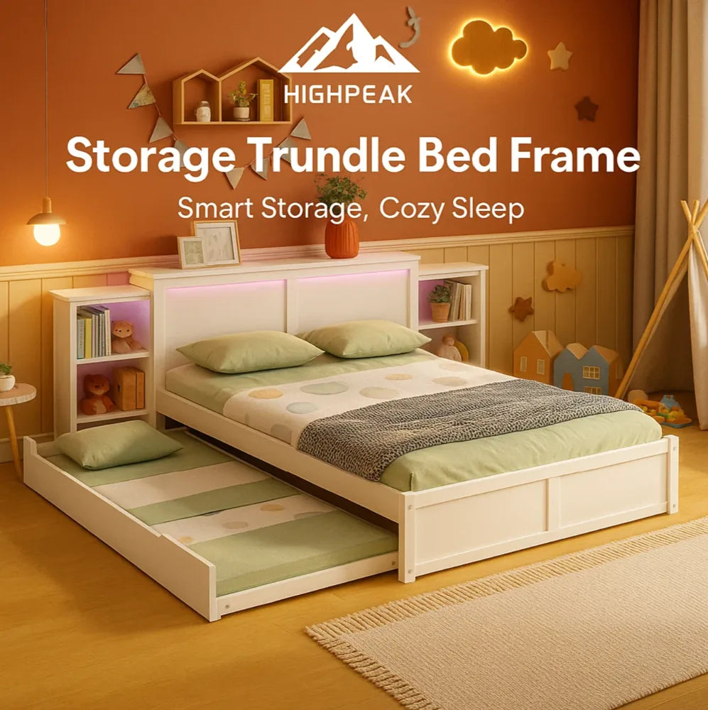 Storage Trundle Bed Frame