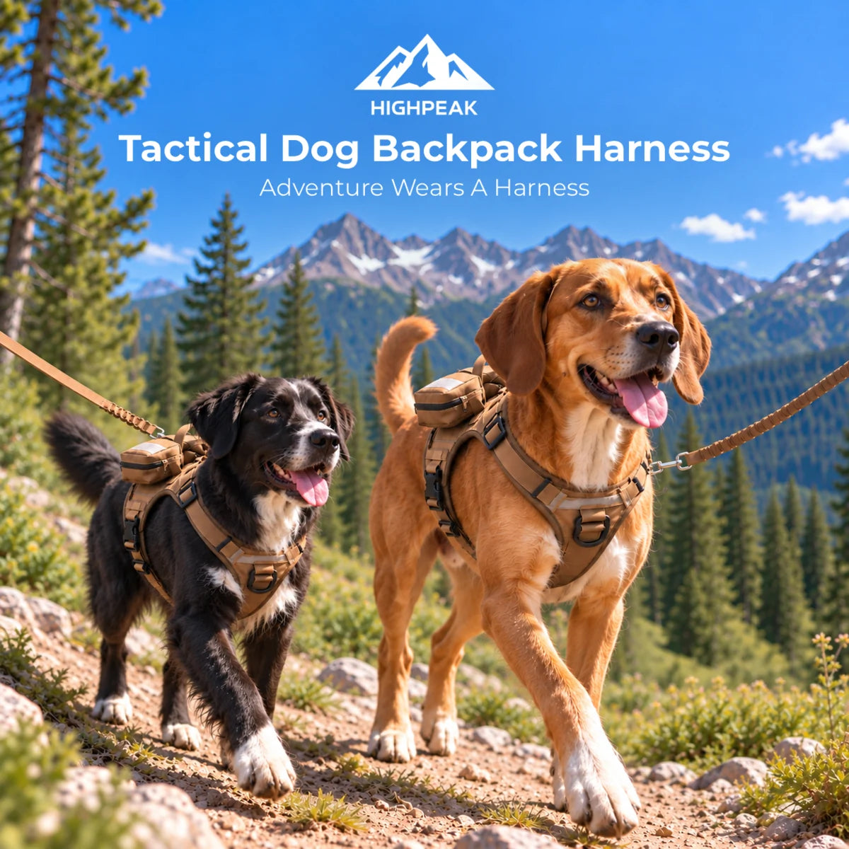 Tactical Dog Backpack Harness