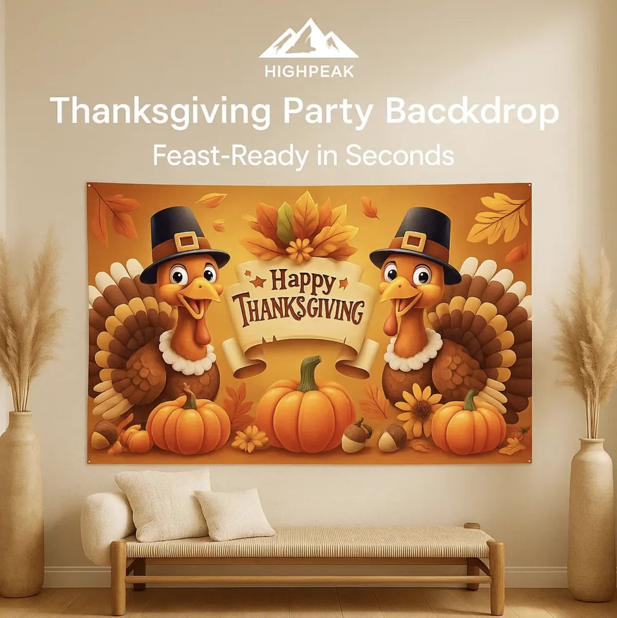 Thanksgiving Party Backdrop