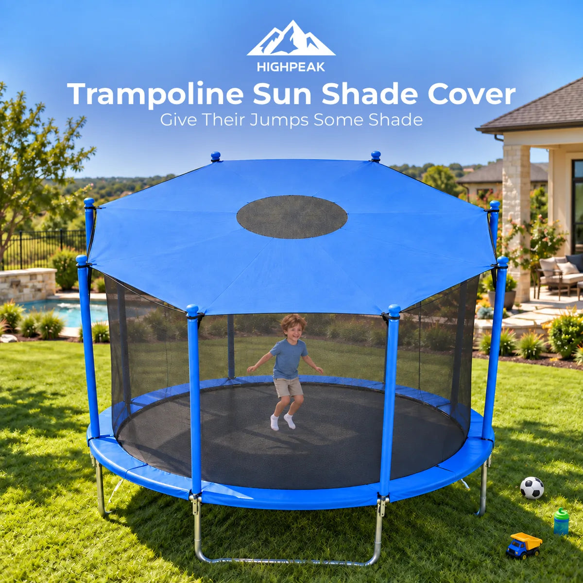 Trampoline Sun Shade Cover