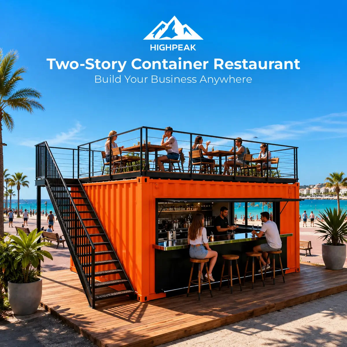 Two-Story Container Restaurant