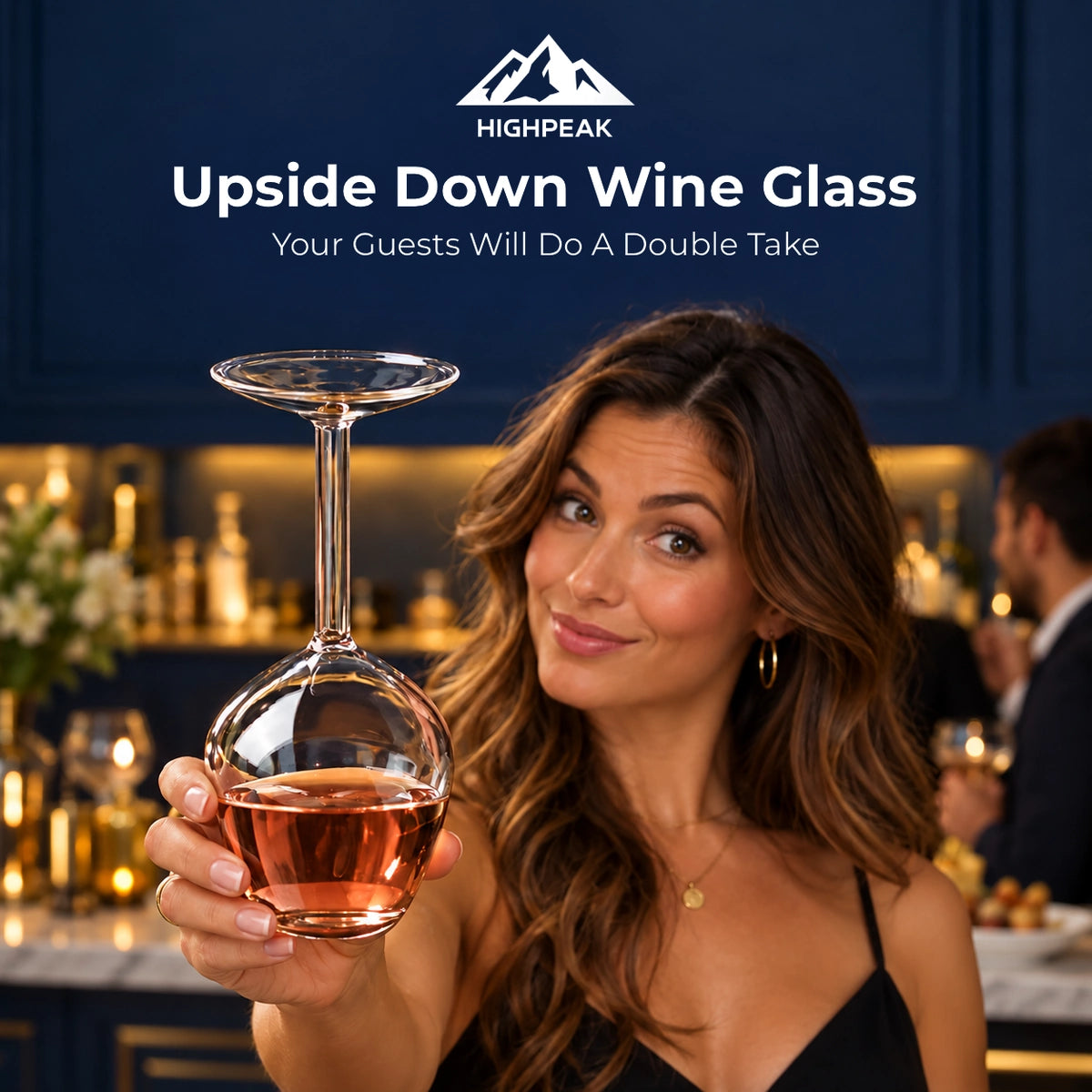 Upside Down Wine Glass