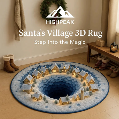 Santa’s Village Illusion Rug