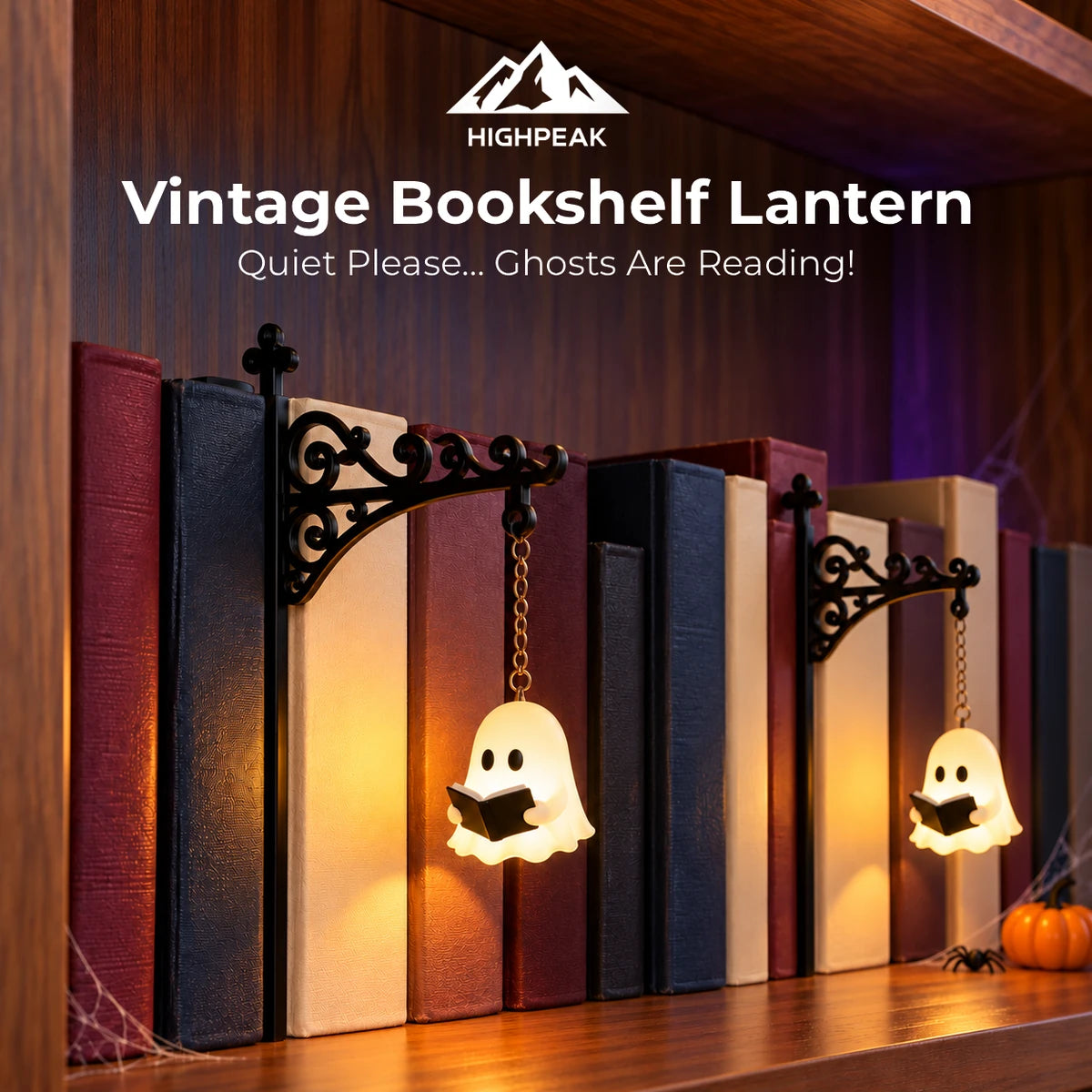 Vintage Bookshelf Lantern