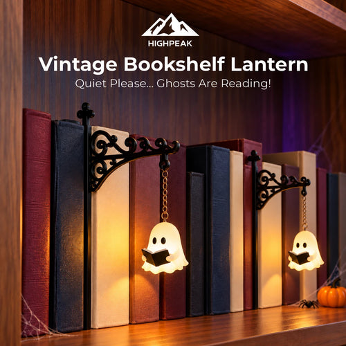 Vintage Bookshelf Lantern