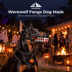 Werewolf Fangs Dog Mask