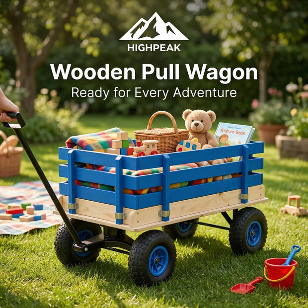 Wooden Pull Wagon