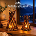 Rustic Campfire Lamp