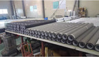 Holographic Window Projection Film wide supplier workshop view of dark and light film rolls.