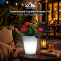 Illuminated Garden Flower Pot