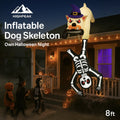 8ft Inflatable Dog Skeleton