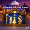 8FT Inflatable Nativity Scene
