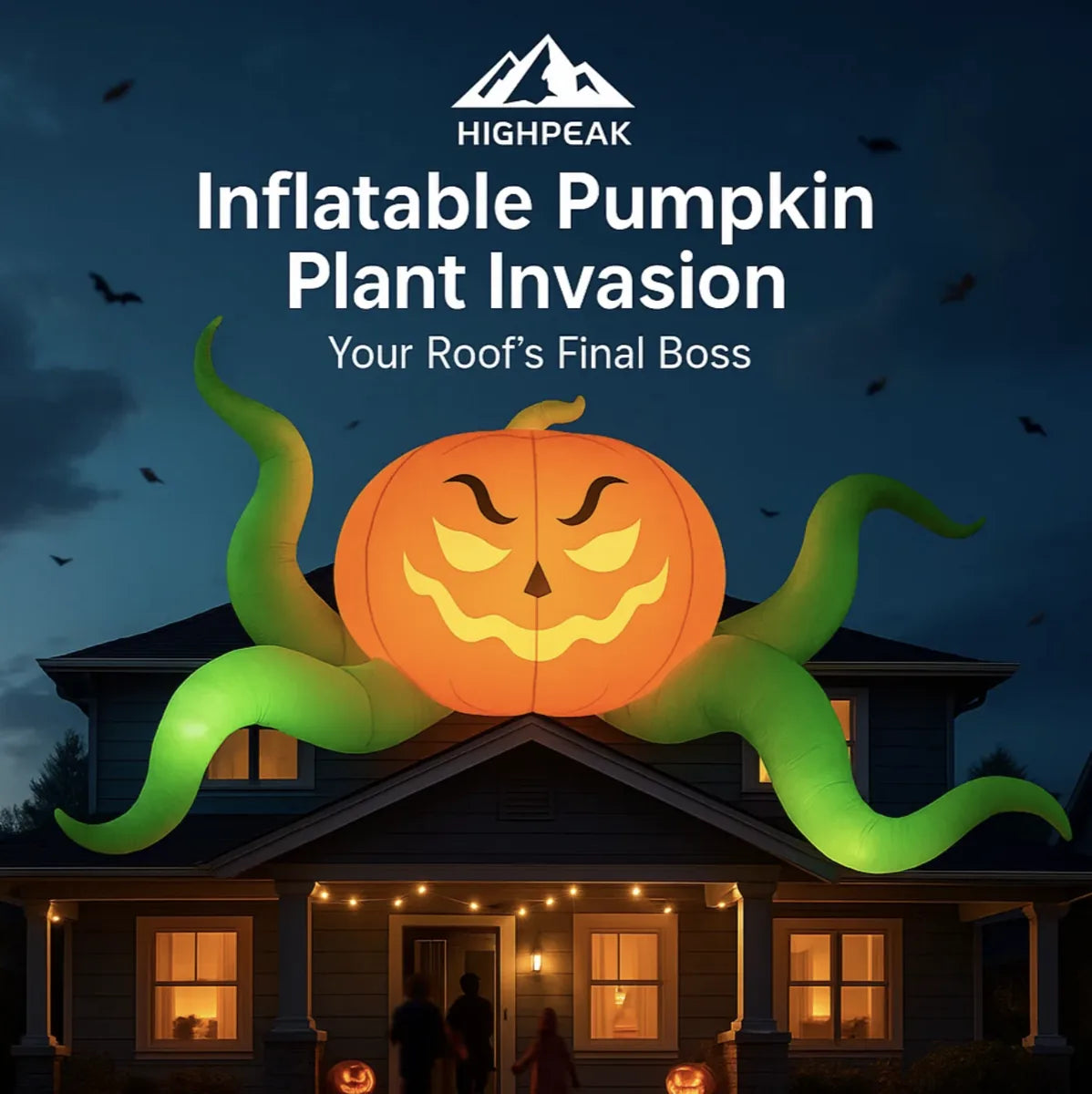 Inflatable Halloween Pumpkin Plant Invasion