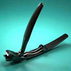 Ingrown Toenail Clippers open side view showing the curved jaw, long textured handle and spring.