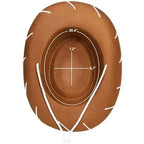 Kids Cowboy Hat brown size guide showing a 20.4-inch circumference and 7.2 by 5.7-inch inner opening