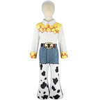 Kids Cowgirl Costume displayed from the front on a child-size mannequin