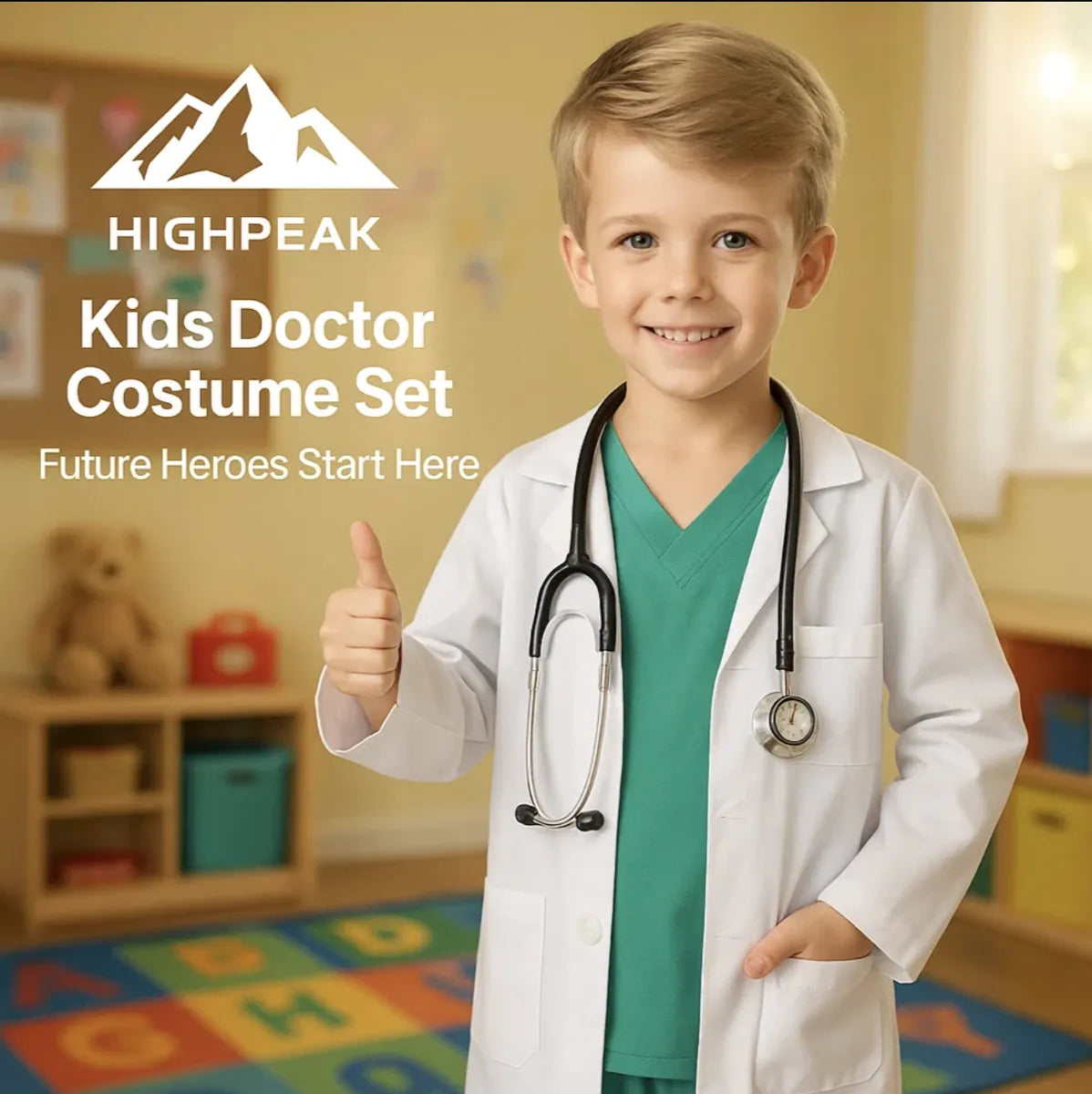 Kids Doctor Costume Set