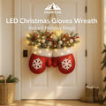 LED Christmas Gloves Wreath