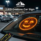 LED Gesture Car Sign