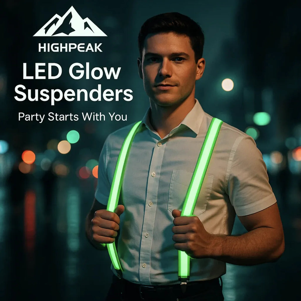 LED Glow Suspenders