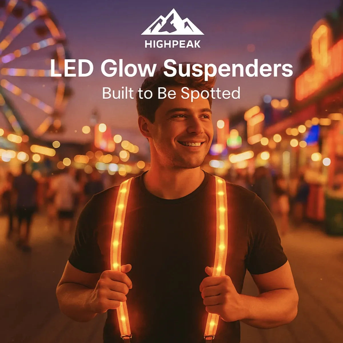 LED Glow Suspenders