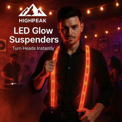 LED Glow Suspenders