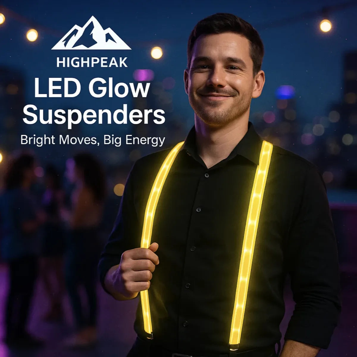 LED Glow Suspenders