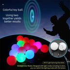 LED Glowing Skeleton Gloves gallery reference showing light-up poi balls and a performer; balls are not included.