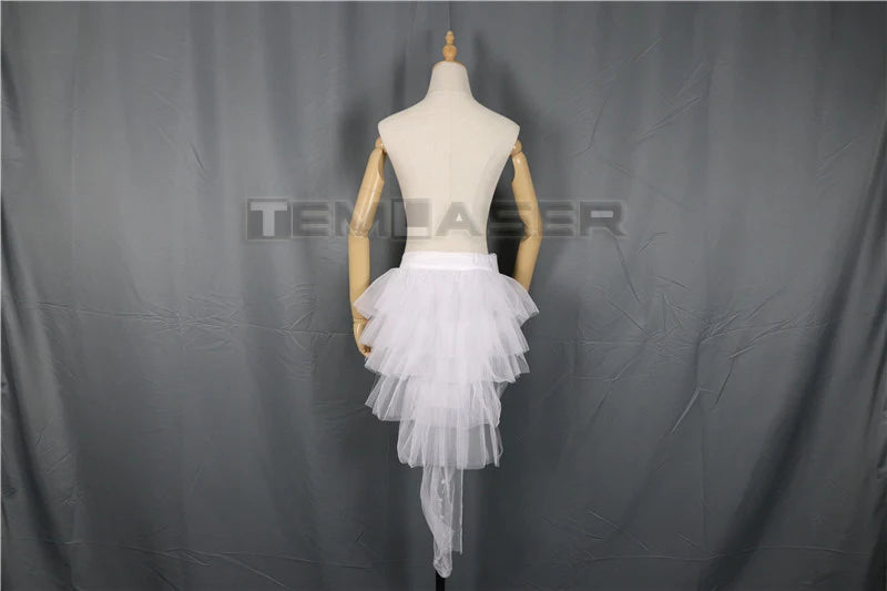 LED Light-Up Tutu Skirt displayed unlit on a full mannequin against a gray fabric backdrop.