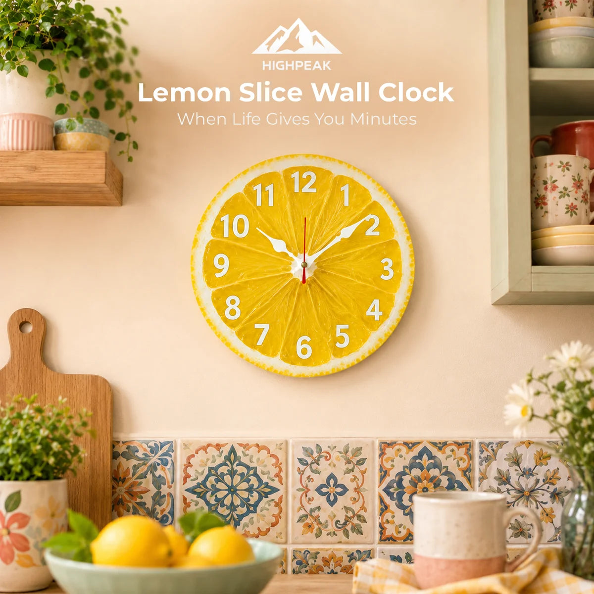Lemon Slice Wall Clock