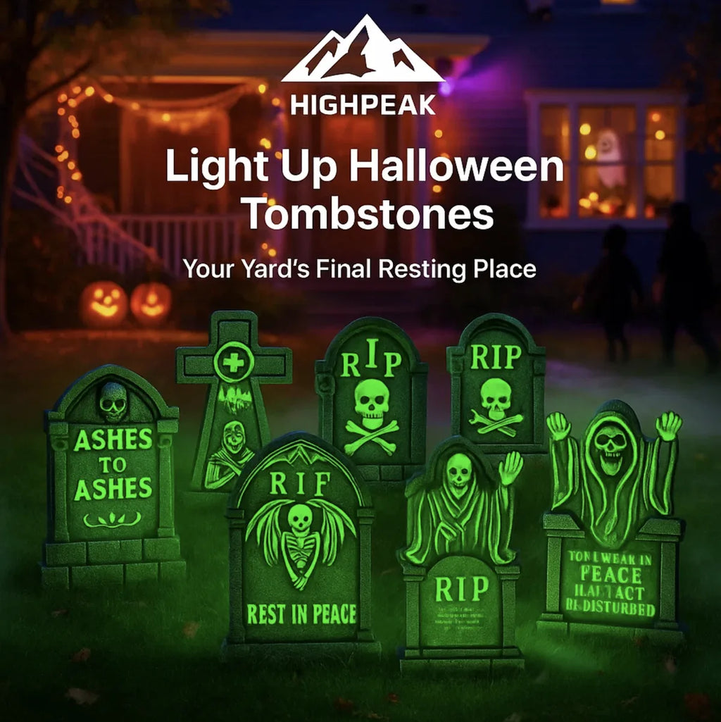 Light Up Halloween Tombstones (6-Pack)