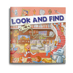 Little Explorer Search Book cover with colorful museum-themed hidden-object artwork