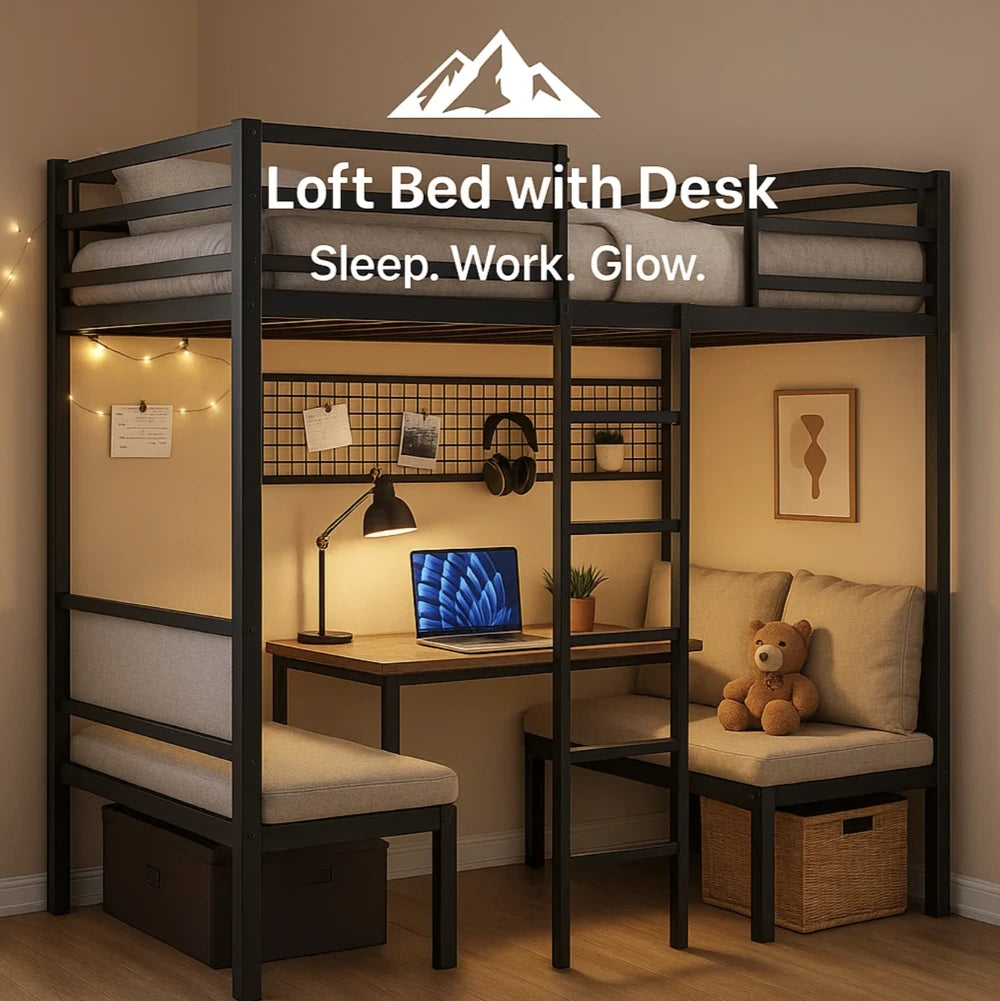 Loft Bed with Desk