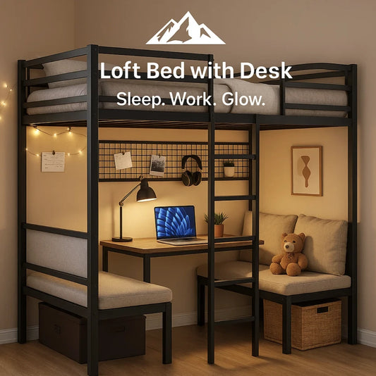 Loft Bed with Desk