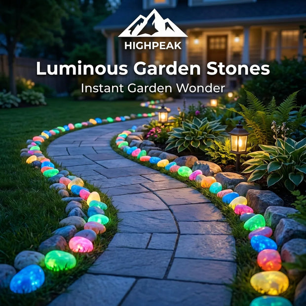 Luminous Garden Stones