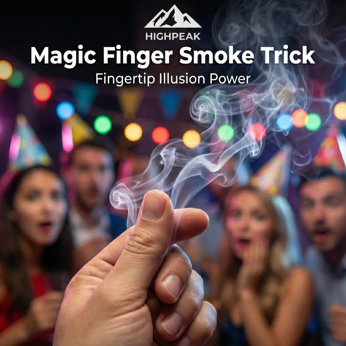HighPeak Magic Finger Smoke Trick – Invisible Illusion Prank for All