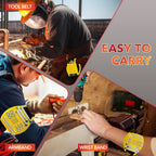 Magnetic Tool Wristband supplier collage showing belt, arm and wrist placement during workshop tasks