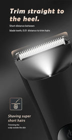 Men’s Groin Trimmer ceramic blade detail showing short tooth spacing and targeted close-trimming design