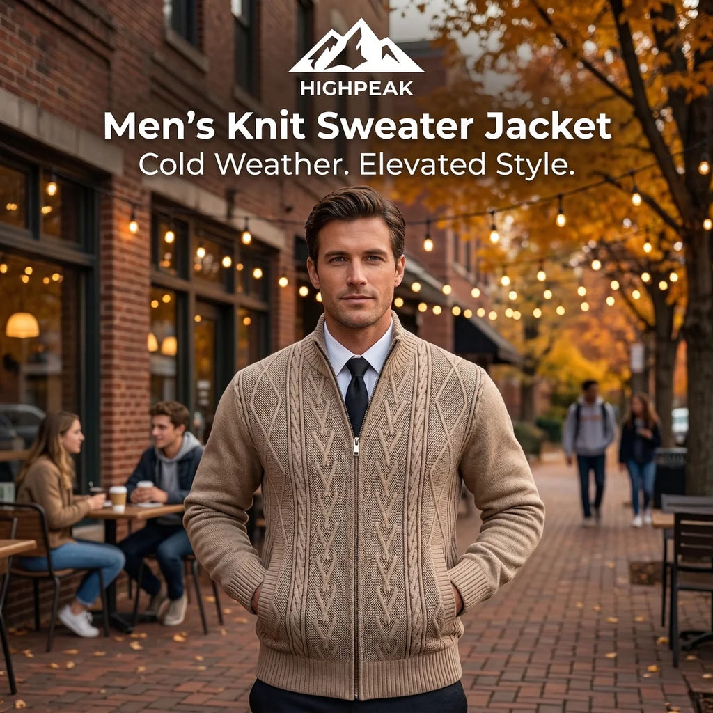Men’s Knit Sweater Jacket