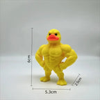 Mini Buff Duck Figurine size guide showing 6 cm by 5.3 cm by 2.5 cm