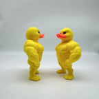 Two Mini Buff Duck Figurines shown from side angles