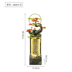 Moonlit Bonsai Waterfall 128 cm model with a 33 by 22 cm footprint shown on the size diagram.