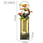 Moonlit Bonsai Waterfall 202 cm model with a 58 by 32 cm footprint shown against a white background.