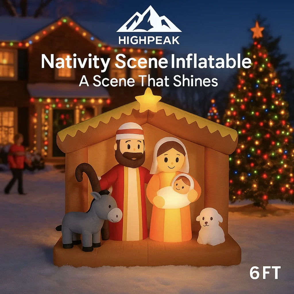 6FT Nativity Scene Inflatable