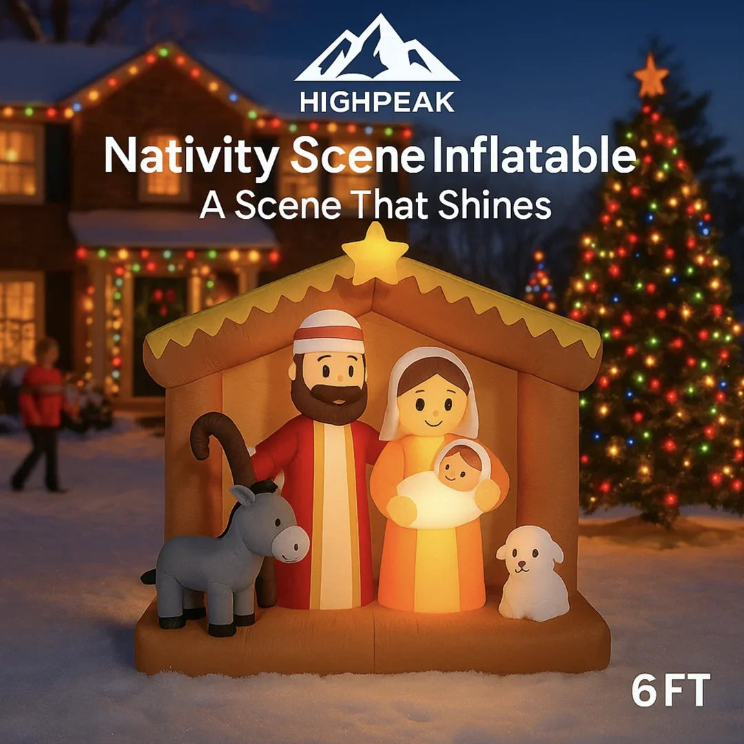 6FT Nativity Scene Inflatable