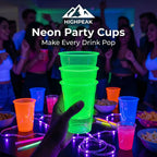 Neon Party Cups